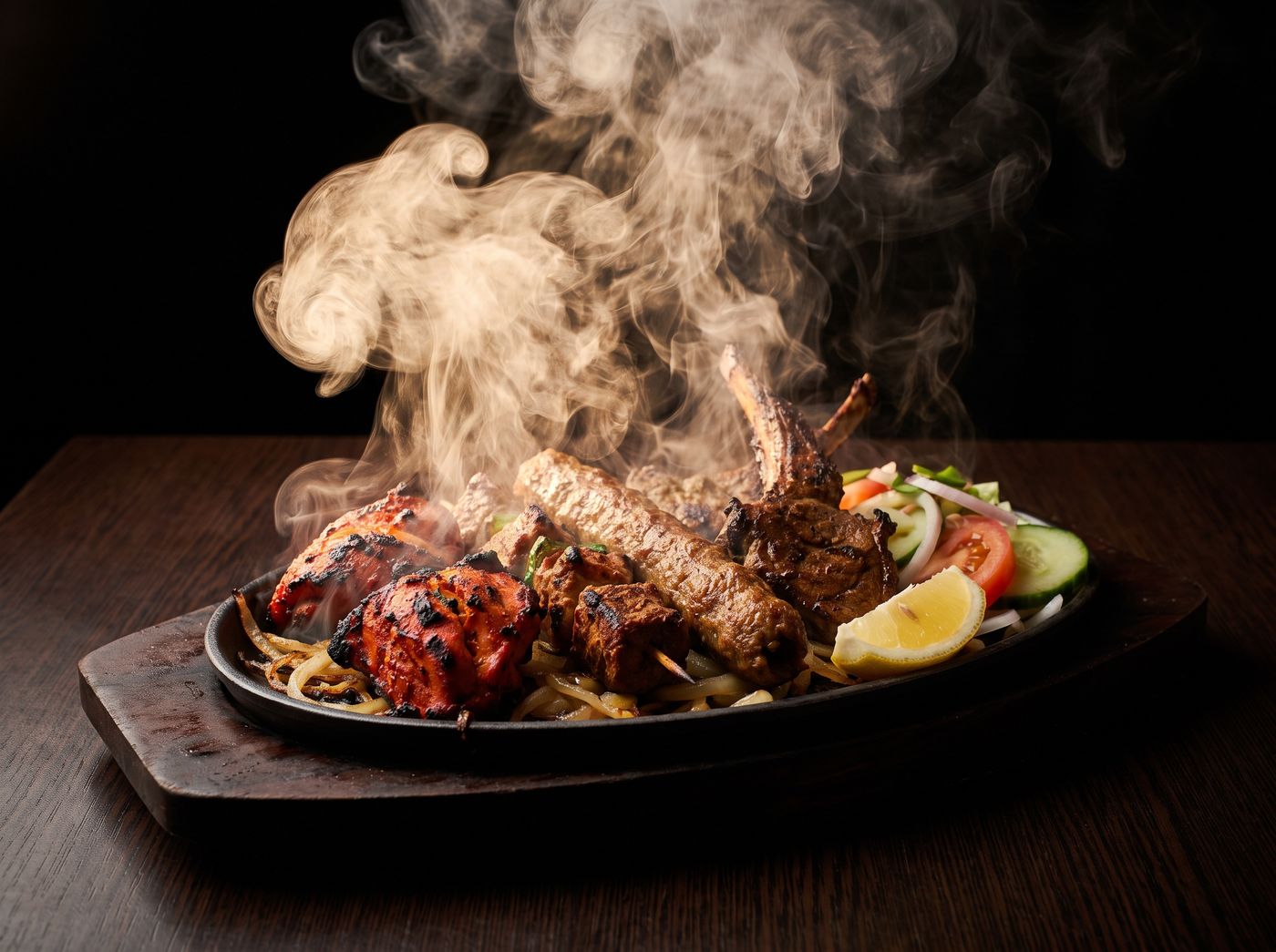 Tandoori Mixed Grill at Buraq Indian Restaurant, Kirkham